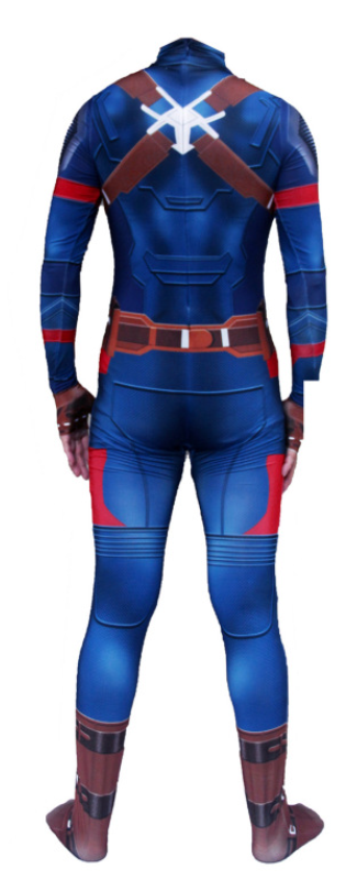 Adult Womens Captain Marvel Cosplay Costume Women Bodysuit Jumpsuit